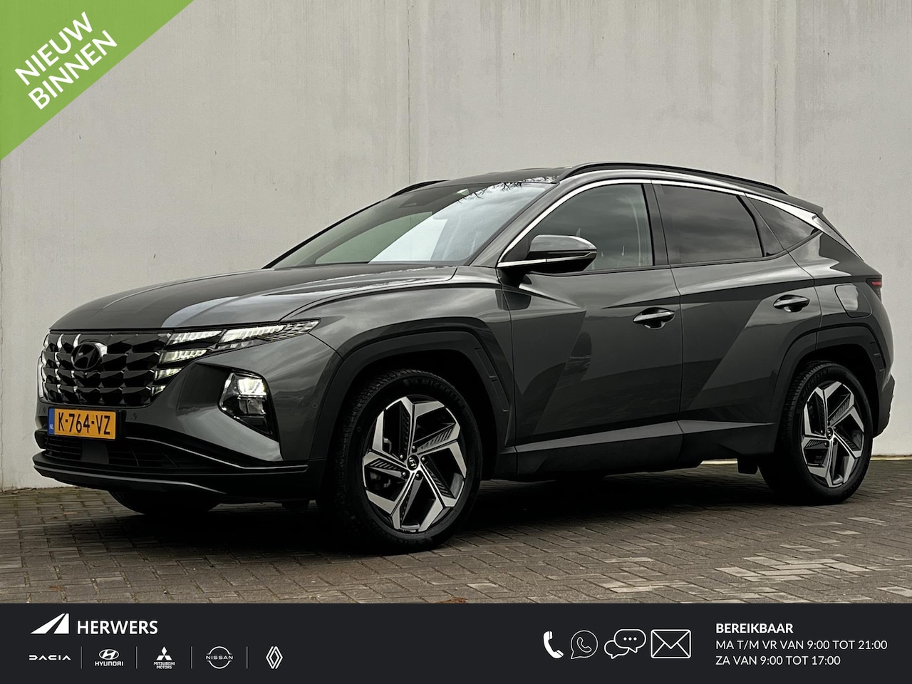 Hyundai Tucson - 1.6 T-GDI HEV 230pk Premium Automaat /Afn. Trekhaak (1.650 kg) / Adaptive Cruise / Lederen - AutoWereld.nl