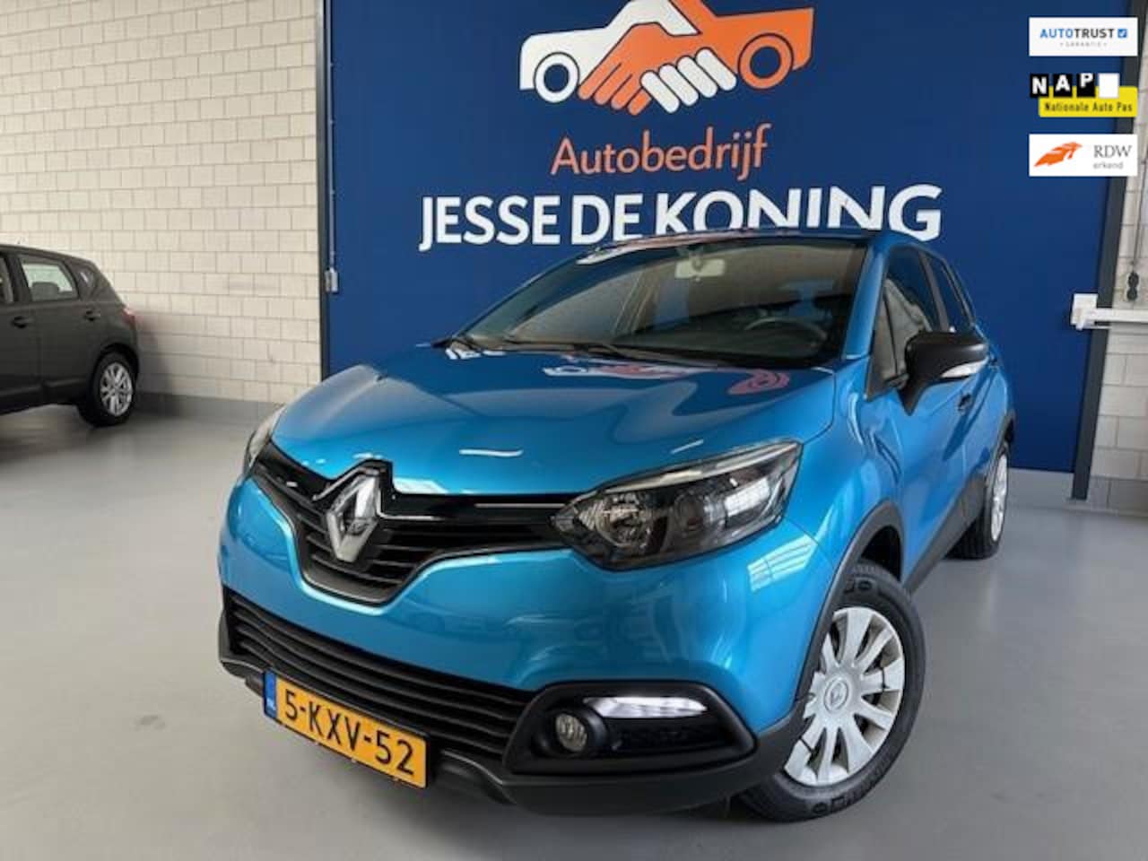 Renault Captur - 0.9 TCe Authentiquebj.2013, kleur: blauw,APK tot 12/2025 en NAP met 106853 km.trekhaak,cru - AutoWereld.nl