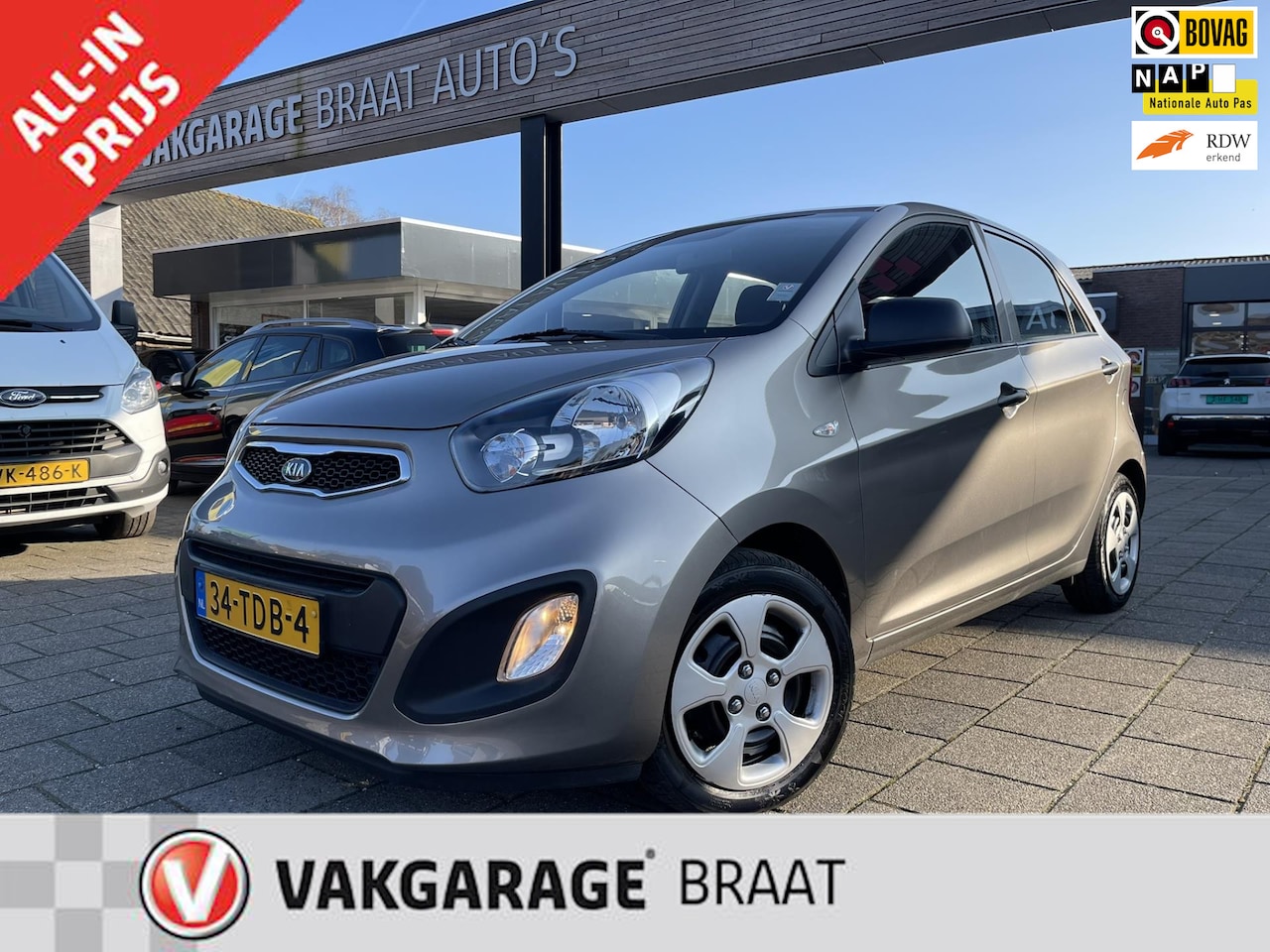 Kia Picanto - 1.2 l PARK. SENS. l AIRCO l RIJKLAAR! - AutoWereld.nl