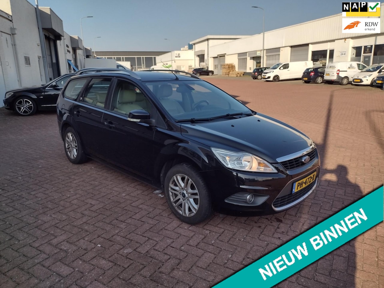 Ford Focus Wagon - 1.8 Titanium Flexi Fuel MOOIE AUTO BEL 0619590613 AIRCO - AutoWereld.nl