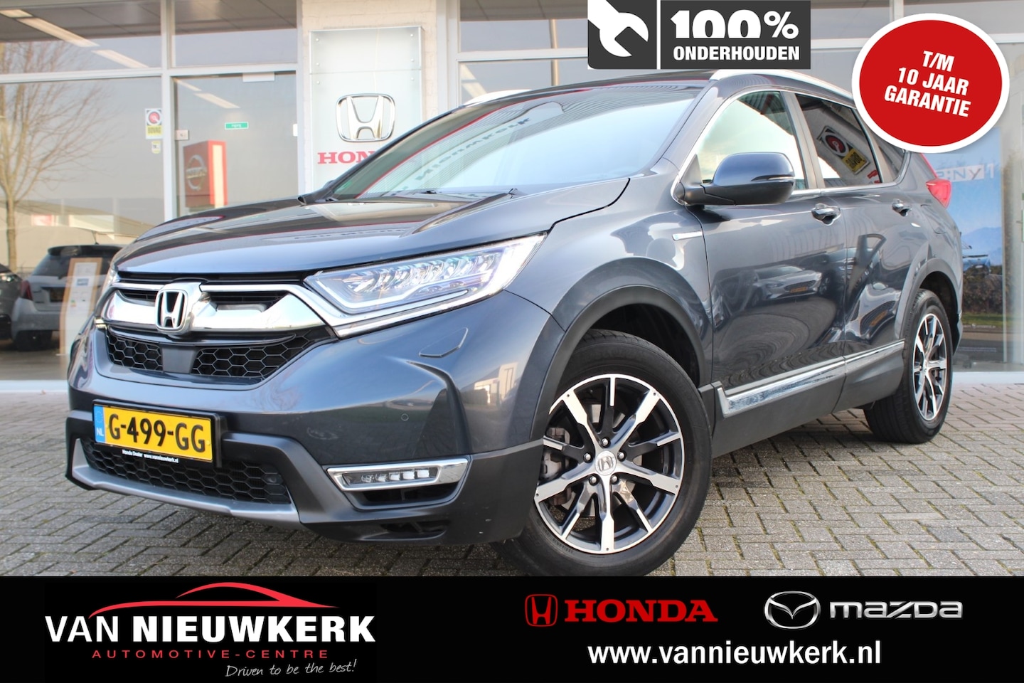 Honda CR-V - 2.0 HYBRID 146pk 4WD AUT | HUD |PANO/SCHUIFDAK |STOEL&STUURVERW | CAM | LEDER BEKL. |ELEK. - AutoWereld.nl