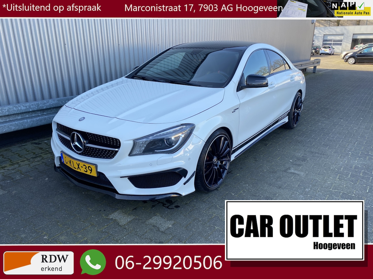 Mercedes-Benz CLA-Klasse - 180 Compleet AMG Edition 1 uitgevoerd, Alc/Leer, Clima, Stoelvw, CC, PDC, LM, nw. APK – In - AutoWereld.nl