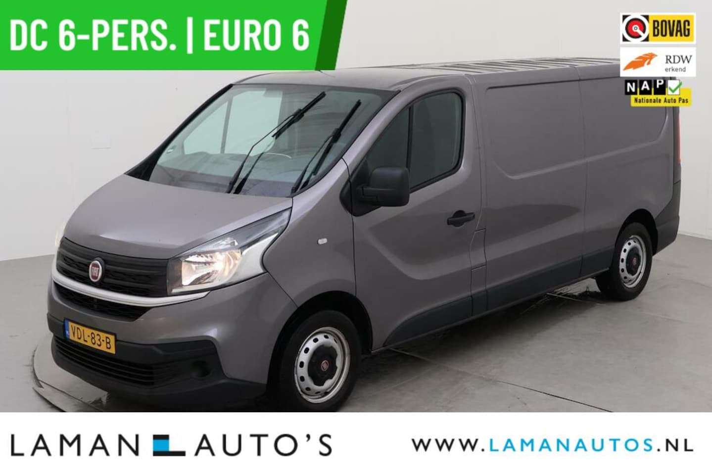 Fiat Talento - 1.6 EcoJet 125 pk L2H1 2900 DC 6-pers. Pro Edition | Dubbele Cabine Euro 6 Airco Navi Crui - AutoWereld.nl