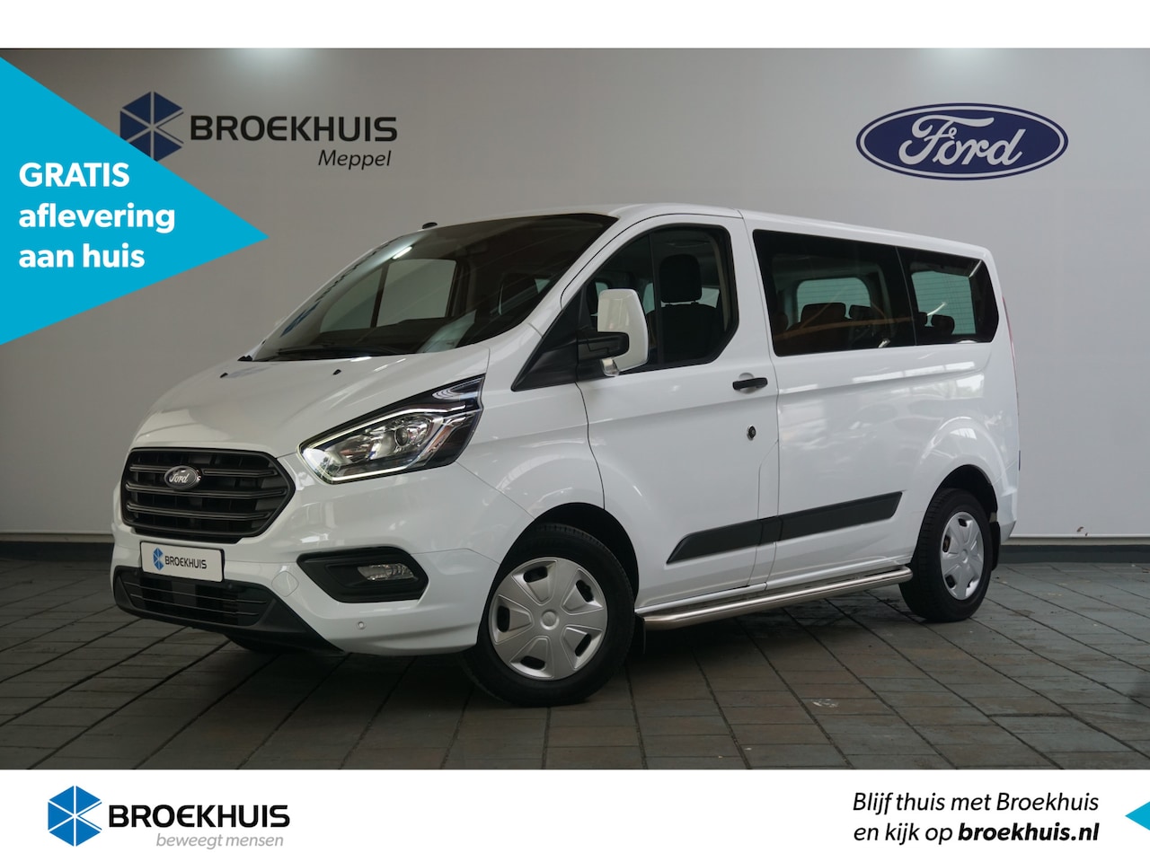 Ford Transit Custom - 320 2.0 TDCI L1H1 Trend | 9-Persoons | BPM-Vrij | PDC Voor + Achter | Cruise Control | Voo - AutoWereld.nl