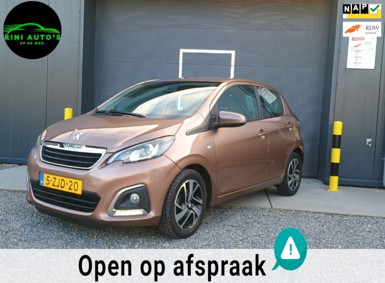 Peugeot 108 - 1.2 VTi Allure 1.2 VTi Allure, NAP, AIRCO, CRUISE CONTROL, 1 JAAR APK, 3MND GARANTIE! - AutoWereld.nl