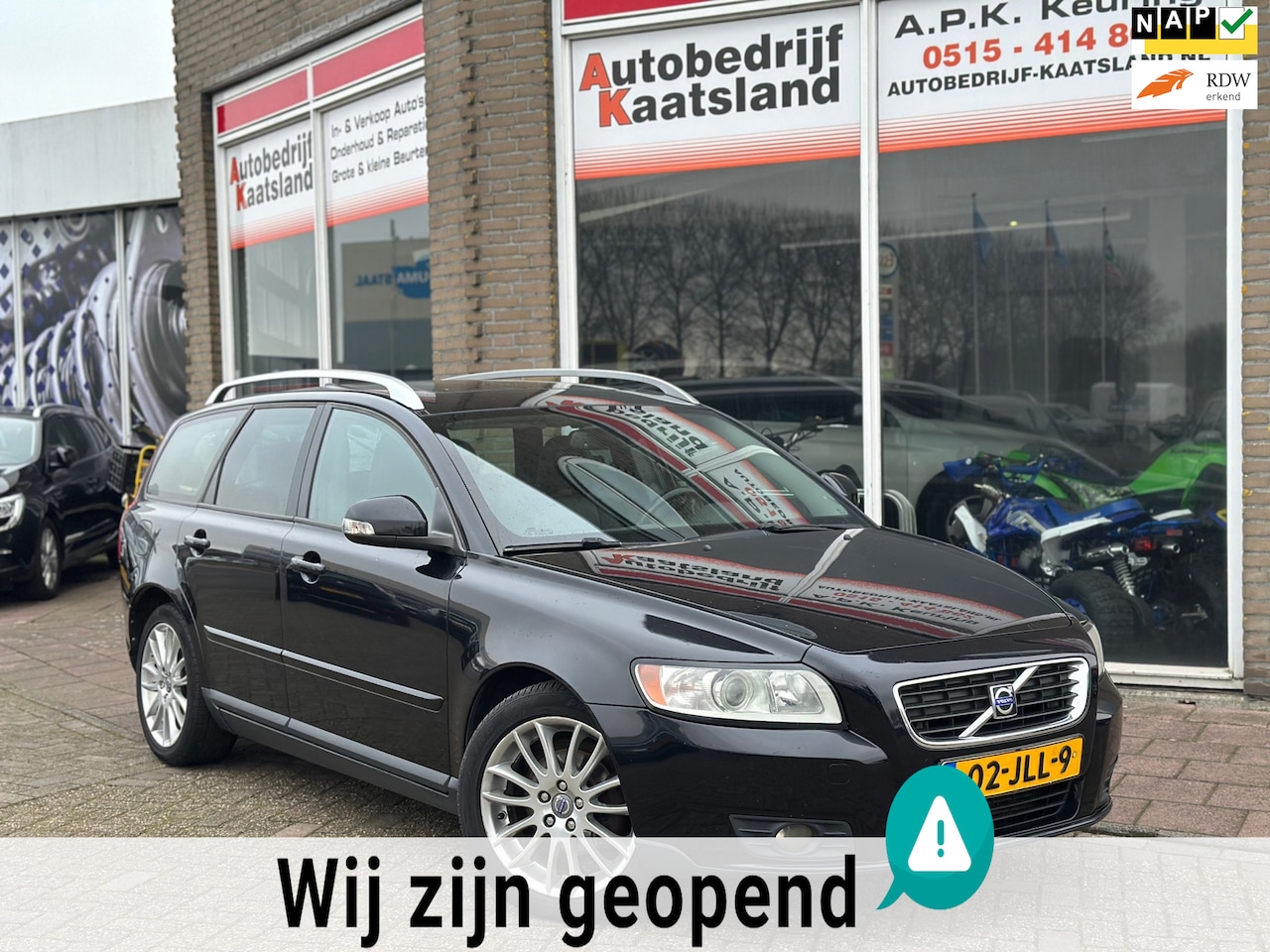 Volvo V50 - 1.6D S/S - Pano - Memory stoel - Leder - Cruise - Clima - Navi - Stoelverwarming - AutoWereld.nl