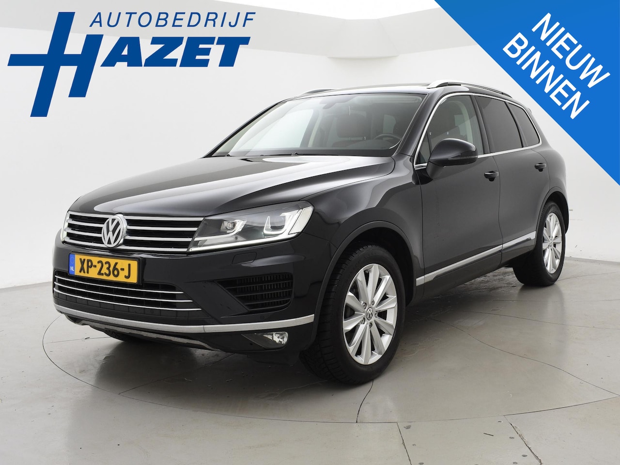 Volkswagen Touareg - 3.0 TDI V6 262 PK HIGHLINE + LUCHTVERING | WEGKL. TREKHAAK | PANORAMA | LEDER - AutoWereld.nl