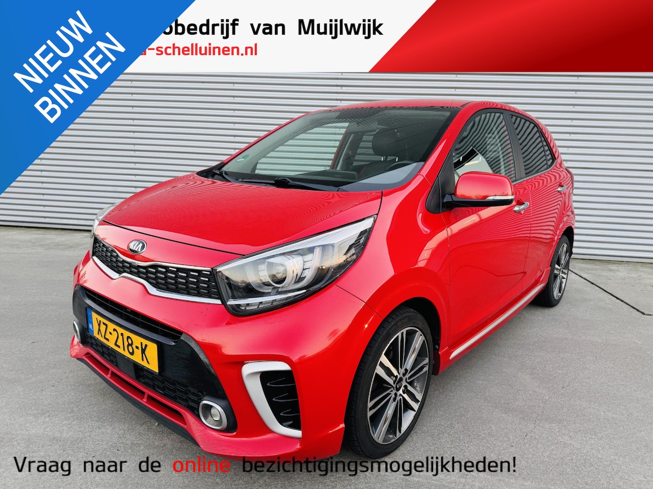 Kia Picanto - 1.0 T-GDI GT-Line 100pk NW geleverd & onderhouden | Stoel&Stuurverw. - AutoWereld.nl