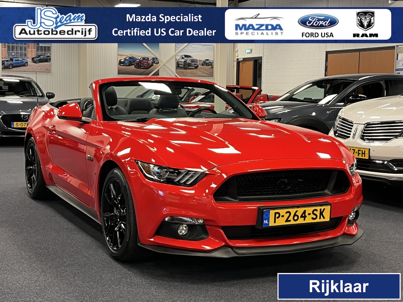 Ford Mustang Convertible - USA 5.0i V8 GT Premium 422PK Automaat - AutoWereld.nl