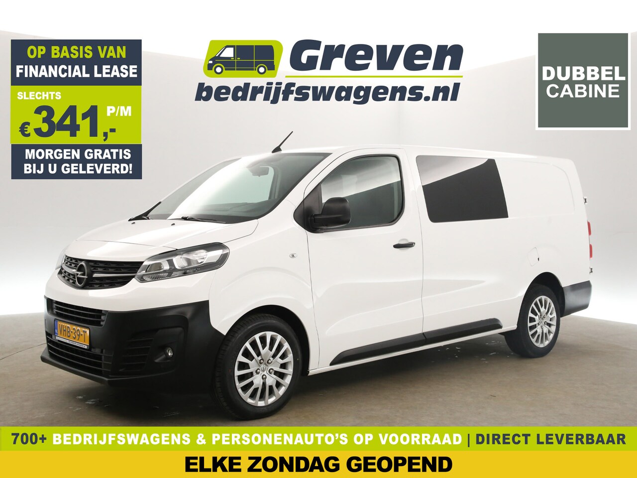 Opel Vivaro - 2.0 CDTI L3H1 | Dubbele Cabine | 6 Persoons | Airco Cruise 360Camera Carplay Navi PDC Trek - AutoWereld.nl