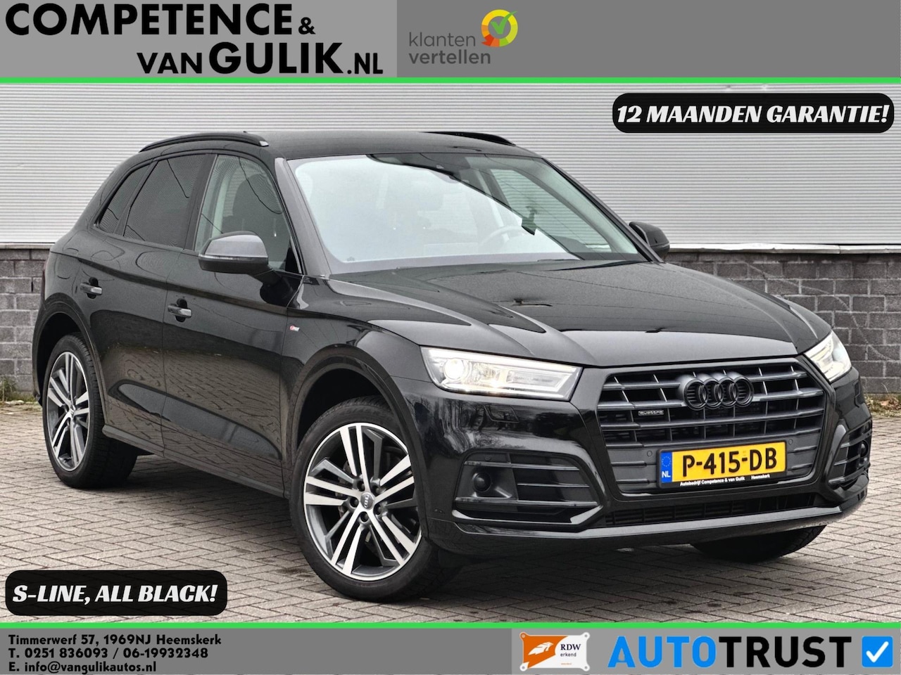 Audi Q5 - 2.0 TFSI quattro Sport Pro Line S | All Black | Camera | ACC | 20 inch | - AutoWereld.nl