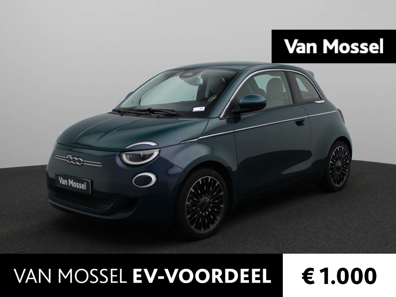 Fiat 500e - 3+1 La Prima 42 kWh | Leder | Navi | Stoel Verw. | Cam | Led | DAB | Apple Carplay | Direc - AutoWereld.nl