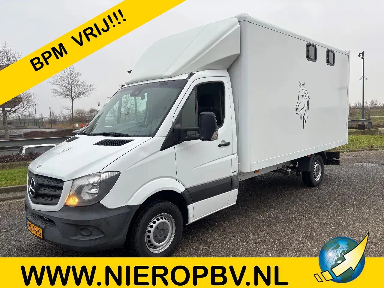 Mercedes-Benz Sprinter - 316CDI Paardenwagen/schapen pony's/ en klein vee /Veewagen Airco Cruisecontrol Trekhaak - AutoWereld.nl