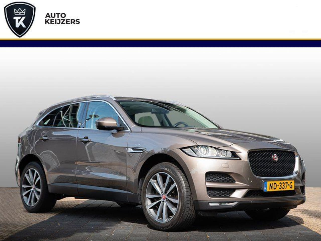 Jaguar F-Pace - 2.0 Portfolio Pano AWD 20d Navi Leer Meridiam Keyless Stoelverwarming Automaat - AutoWereld.nl