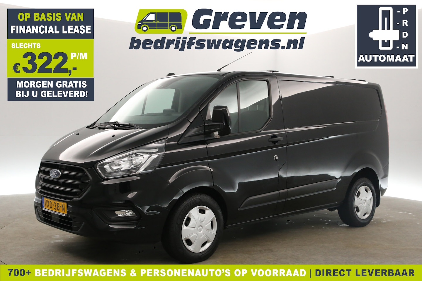 Ford Transit Custom - 2.0 TDCI L1H1 170PK Automaat Airco LED Cruise Camera Carplay Trekhaak 3 Persoons PDC - AutoWereld.nl