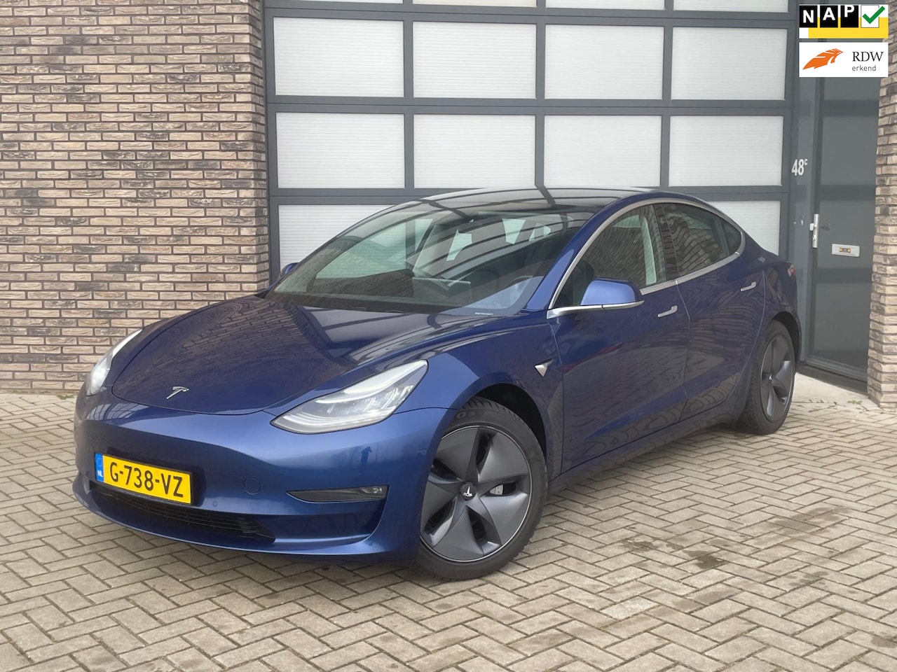 Tesla Model 3 - Long Range RWD Long Range Dual Motor AWD 75 kWh TREKHAAK AUTOPILOT Incl. BTW Blauw - AutoWereld.nl