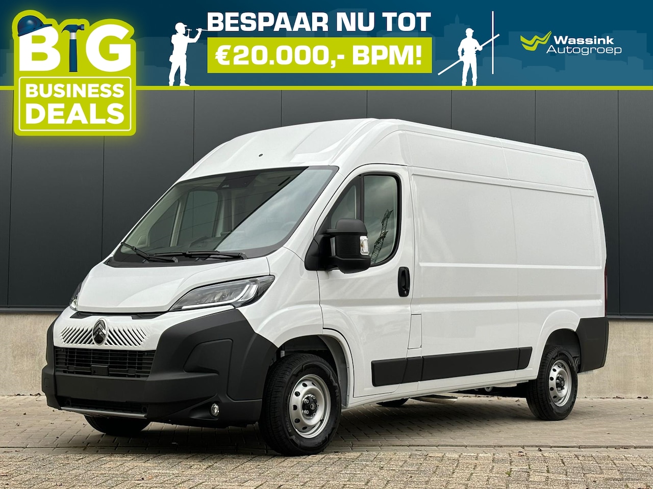 Citroën Jumper - GB 2.2 BlueHDi 140pk S&S L2H2 35 | Pakket Visibility LED | Pakket Techno Plus | Trekhaak - AutoWereld.nl