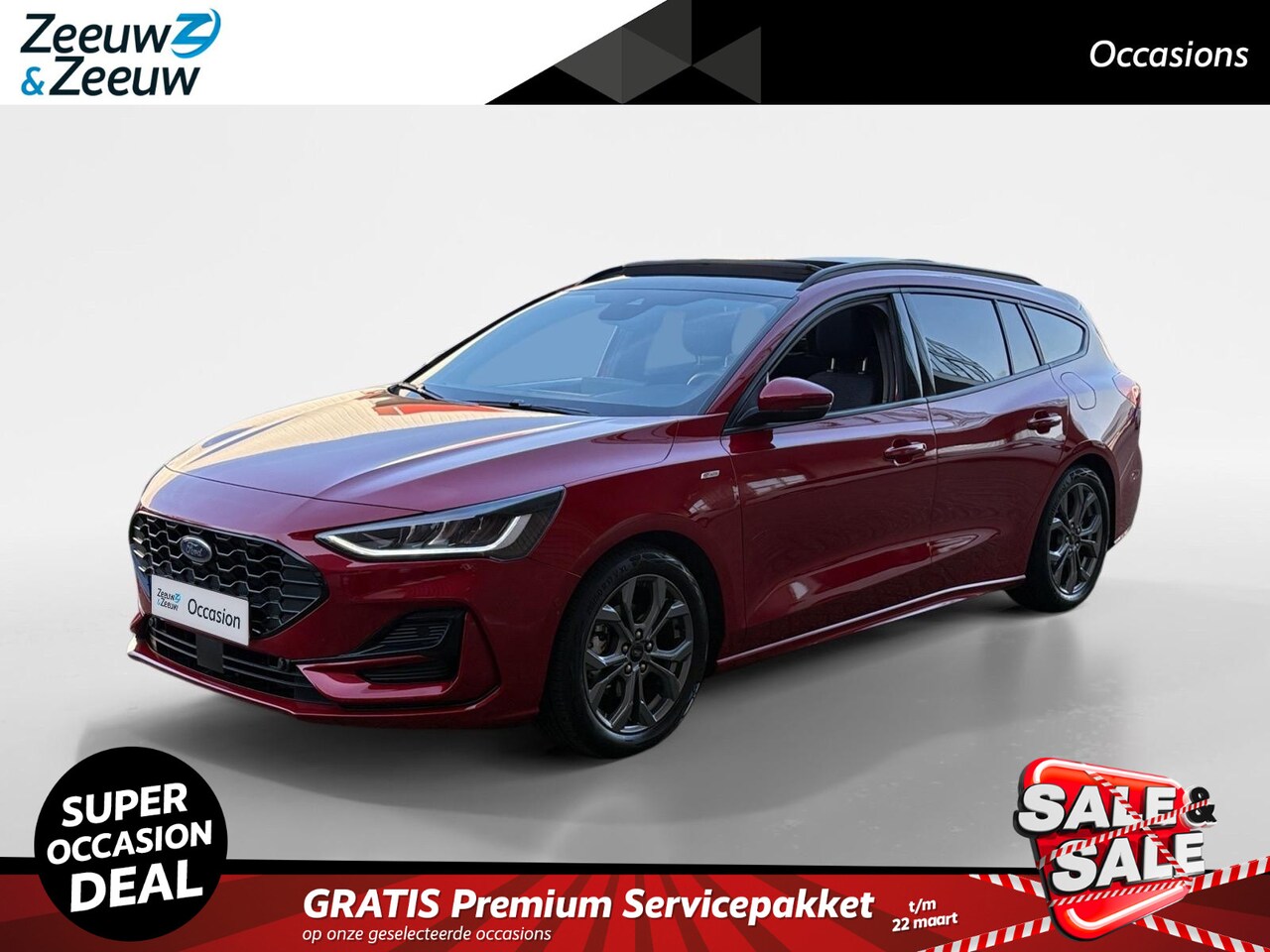 Ford Focus Wagon - 1.0 EcoBoost Hybrid ST Line | Stoel/Stuur/Voorruit Verwarming | Adaptieve Cruise Control | - AutoWereld.nl