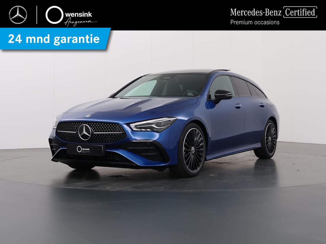 Mercedes-Benz CLA-klasse Shooting Brake - 180 AMG Line | Panoramadak | Night Pakket | 19 inch | Sfeerverlichting | Spectraalblauw - AutoWereld.nl