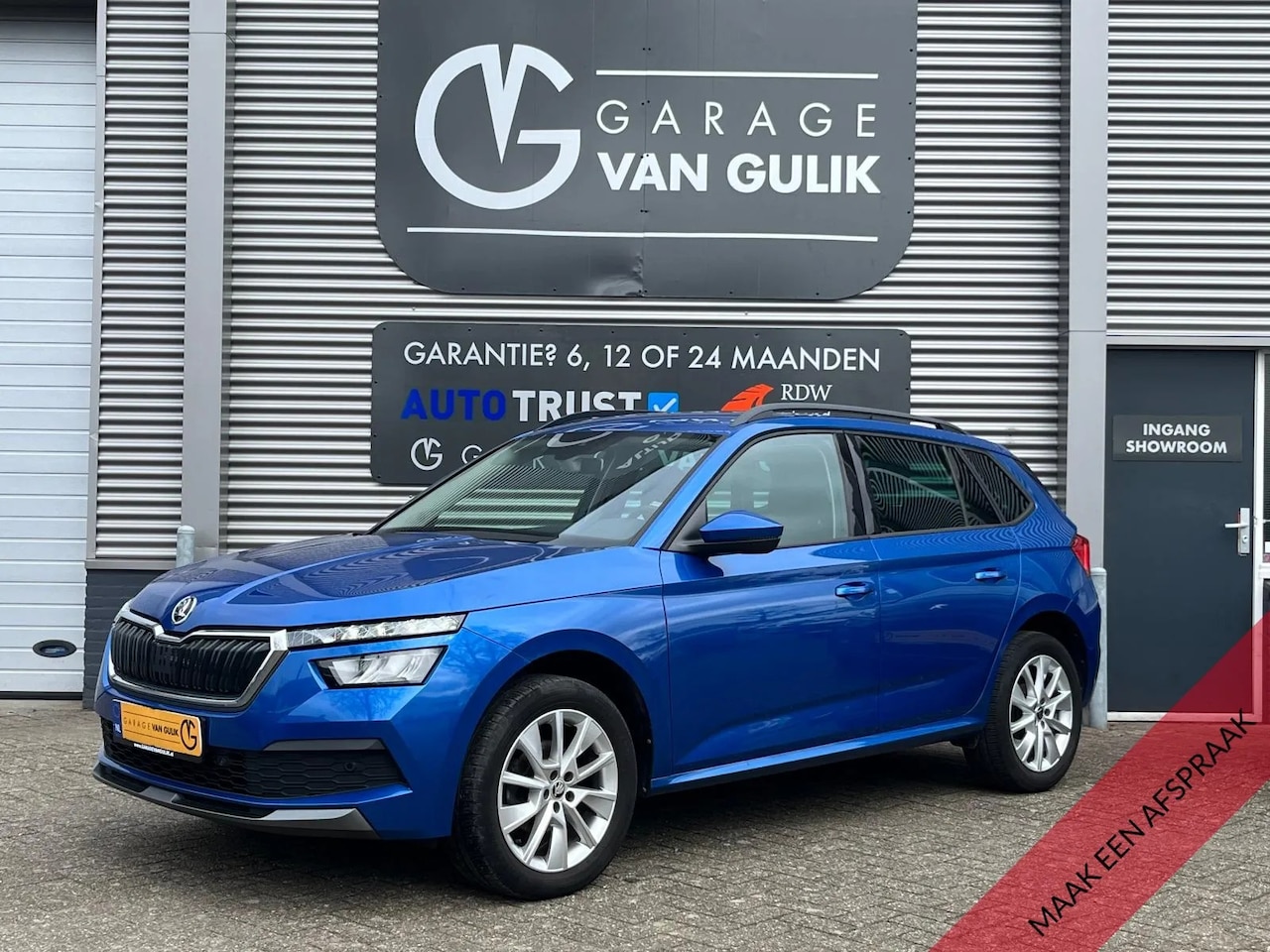 Skoda Kamiq - 1.0 TSI Clima,Cruise,SmartLink,Camera,Stoelverw,Isofix,Keyless,GetintGlas,Dakrail,Lmv,Blue - AutoWereld.nl