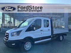 Ford Transit - 350 2.0 TDCI L3H1 DC Trend RWD 7PERSOONS I OPEN LAADBAK DUBBEL CABINE I AIRCO I CRUISE I T