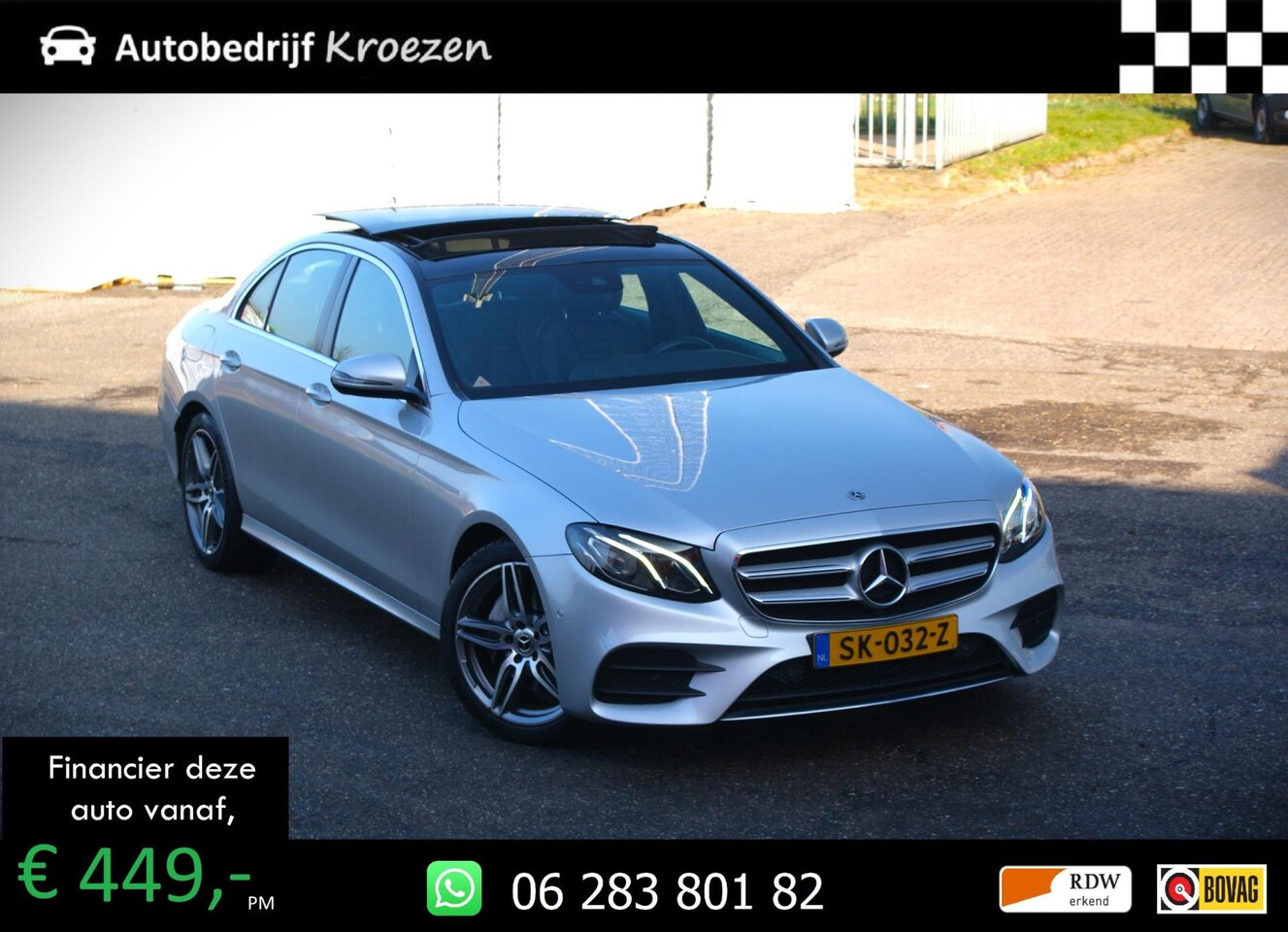 Mercedes-Benz E-klasse - 200 ///AMG Pakket | Pano | Sfeer | Org NL | Wide screen | - AutoWereld.nl