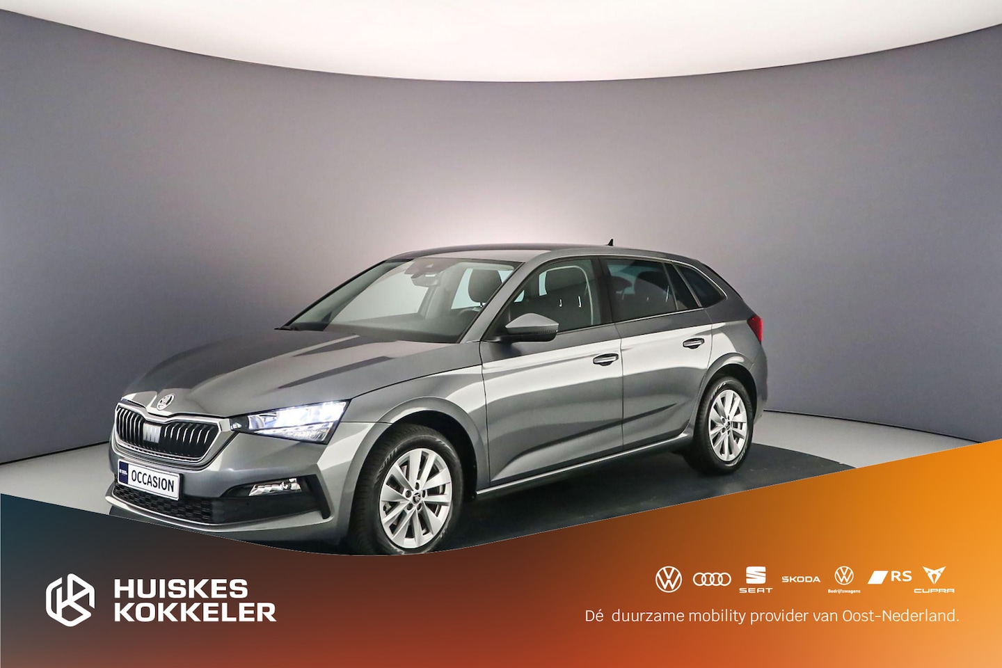 Skoda Scala - Ambition 1.0 TSI 110pk Cruise control, Parkeersensor achter, Airco, DAB, Radio, Bluetooth, - AutoWereld.nl