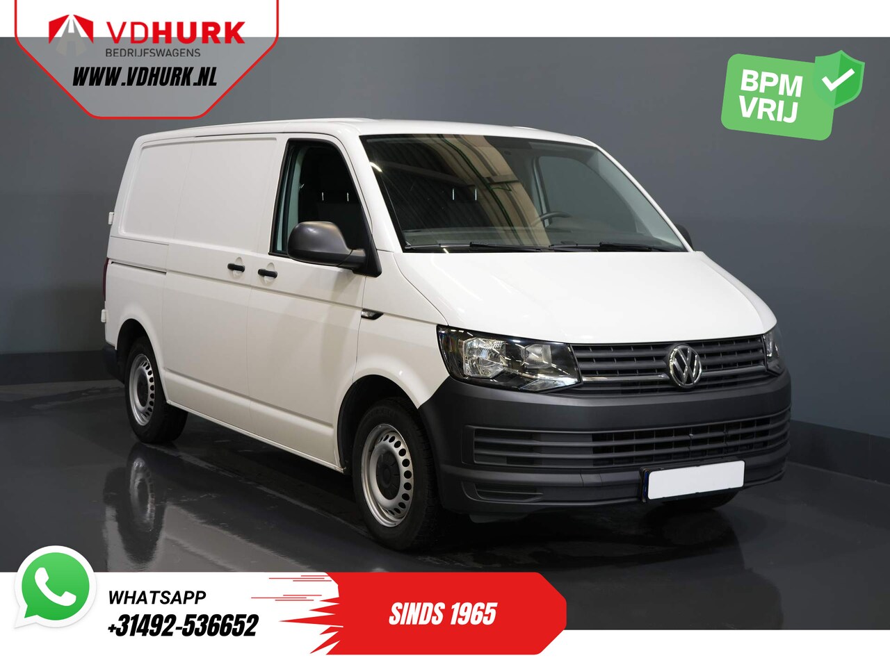 Volkswagen Transporter - 2.0 TDI 150 pk DSG Aut. (Demo) BPM VRIJ! 2.5t Trekhaak/ Airco/ Deuren - AutoWereld.nl