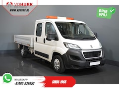 Peugeot Boxer - 2.0 HDI 163 pk DC Dubbel Cabine Pick Up/ Open Laadbak/7 Pers./ 3.0t Trekverm./300x220/ Air