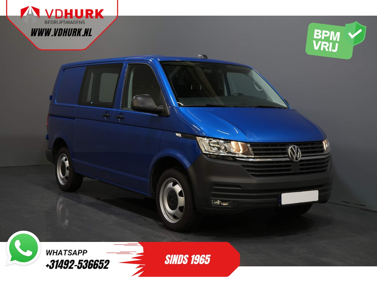 Volkswagen Transporter - T6.1 2.0 TDI 150 pk DSG Aut. DEMO BPM VRIJ! Adapt. Cruise/ Stoelverw./ Carplay - AutoWereld.nl