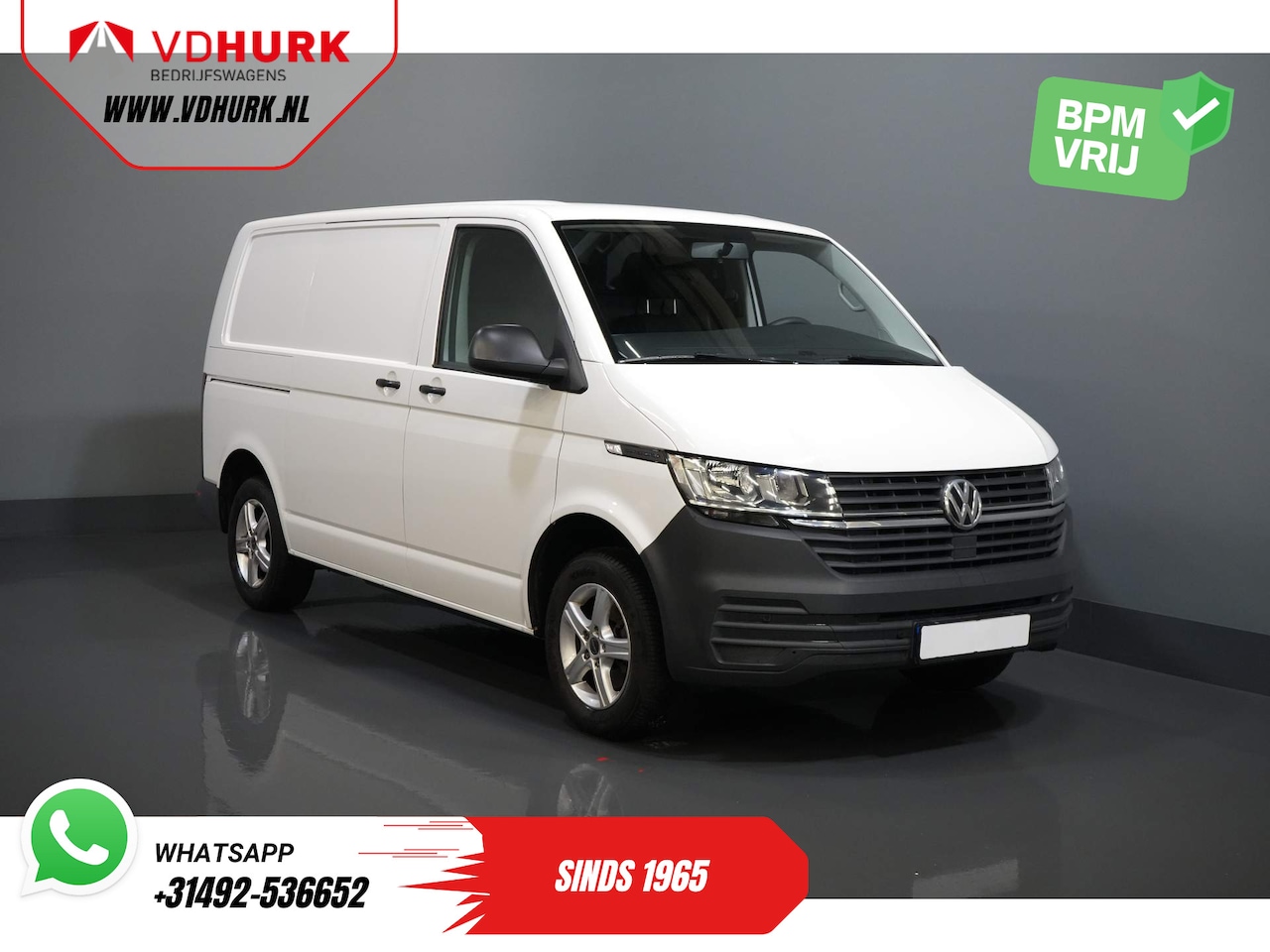 Volkswagen Transporter - T6.1 2.0 TDI 110 pk Carplay/ PDC/ Airco/ Bluetooth - AutoWereld.nl