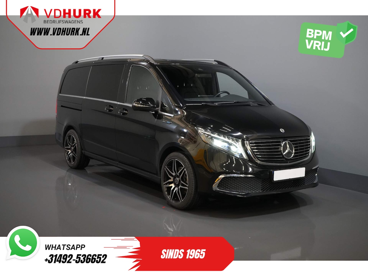 Mercedes-Benz EQV - 300 L2 360 km WLTP/ € 53.172,- incl. BTW Avantgarde/ 19" LMV/ Distronic/ Burmester/ 7pers/ - AutoWereld.nl