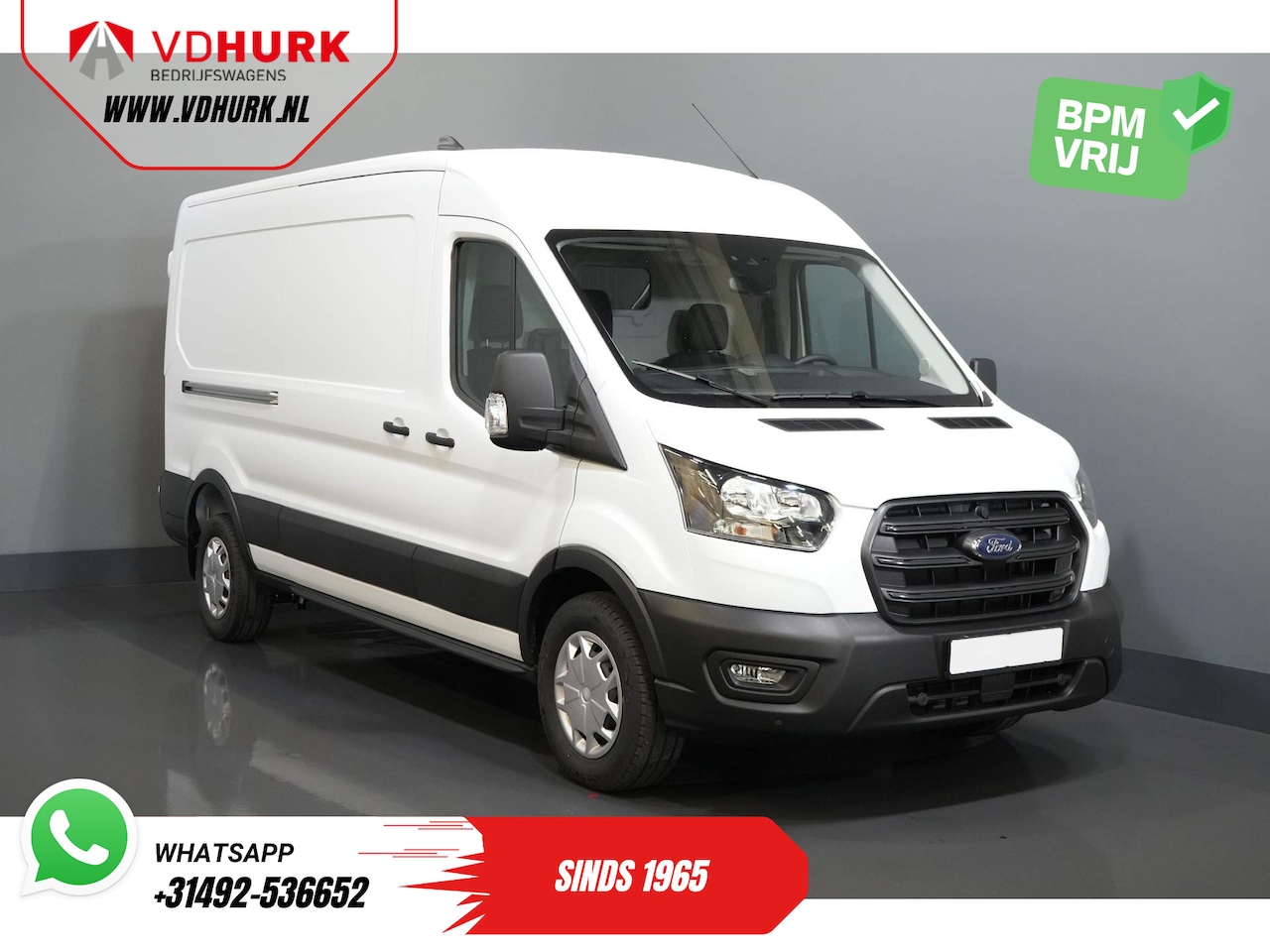 Ford Transit - 350 2.0 TDCI 130 pk Aut. L3H2 Trend BPM VRIJ/ Cruise/ PDC V+A/ DAB/ Airco - AutoWereld.nl