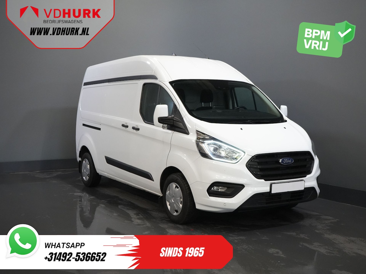 Ford Transit Custom - 2.0 TDCI 130 pk L2H2 Adapt.Cruise/ 2.8t Trekverm./ CarPlay/ Navi/ Airco/ PDC - AutoWereld.nl