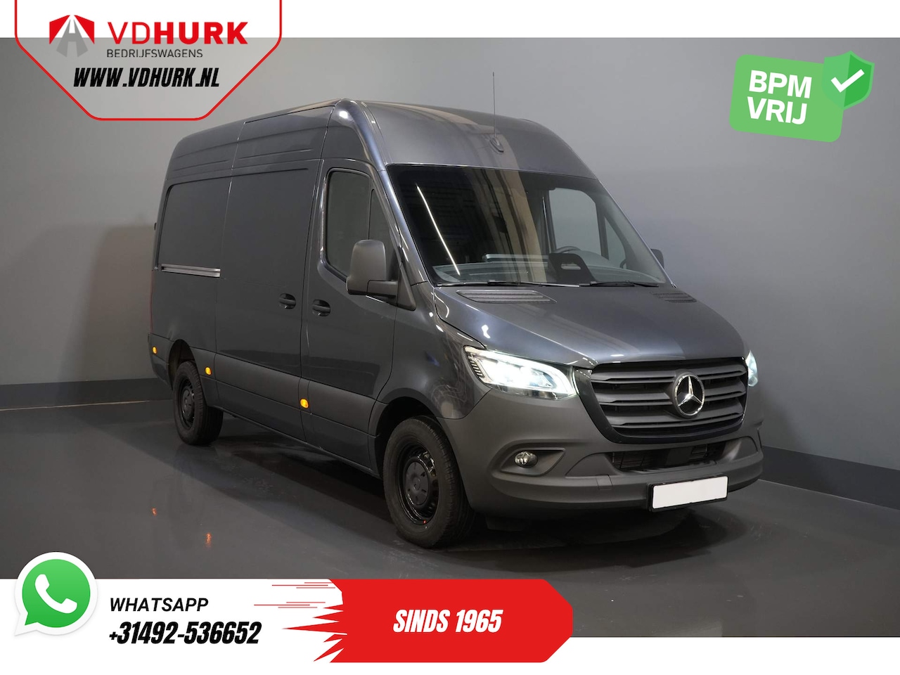 Mercedes-Benz Sprinter - 319 CDI Aut. L2H2 BPM VRIJ LED/ 3.5t Trekverm./ Gev.Stoel/ Camera/ Cruise - AutoWereld.nl