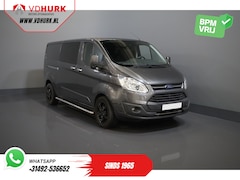 Ford Transit Custom - 2.0 TDCI 170 pk Aut. L2 Limited DC Dubbel Cabine 2x Schuifdeuren/ Stoelverw./ 17”LMV/ Navi