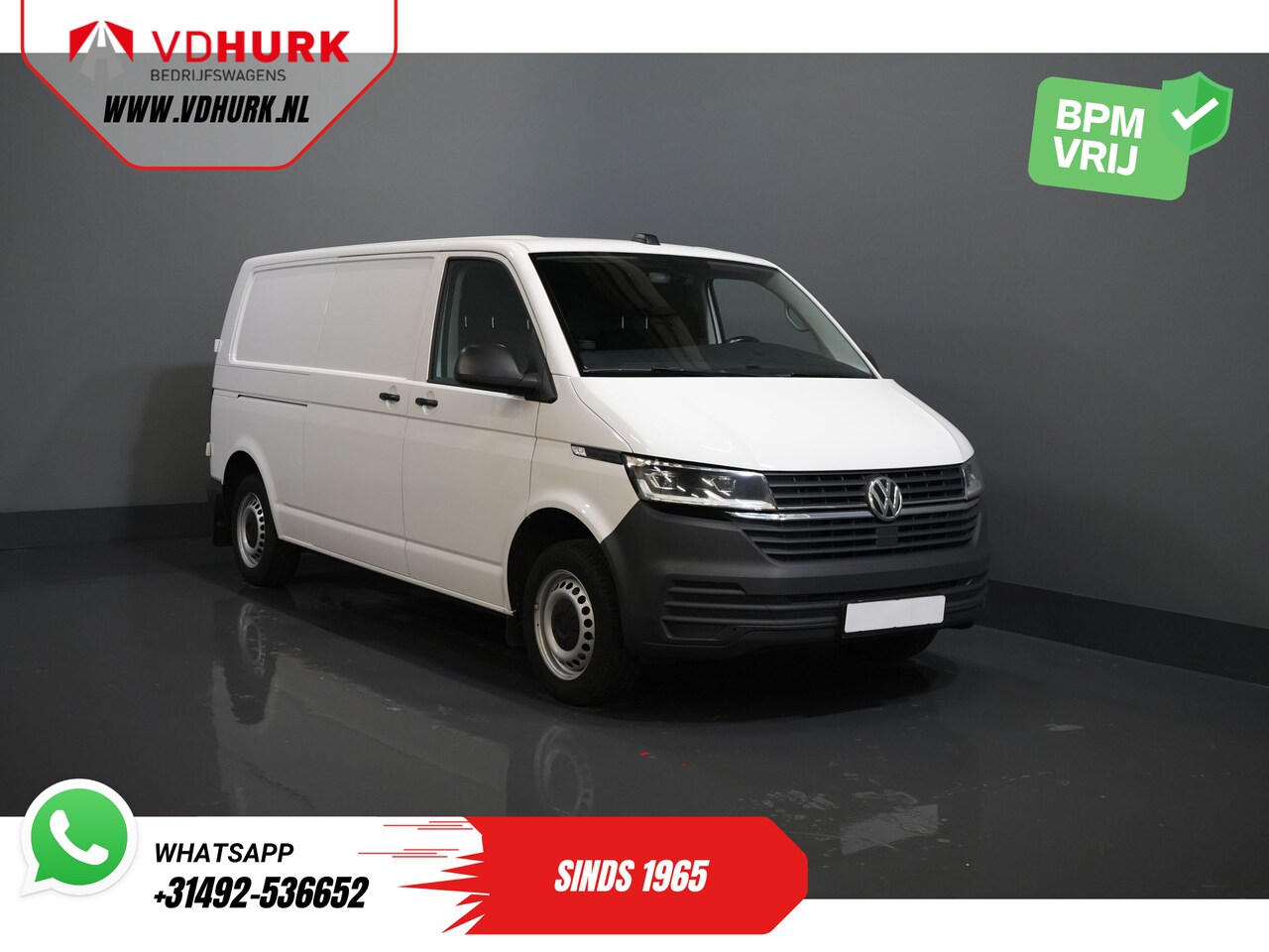 Volkswagen Transporter - T6.1 2.0 TDI 150 pk DSG Aut. L2 2x Schuifdeur/ LED/ Standkachel/ Carplay/ Stoelverw./ 2.5t - AutoWereld.nl