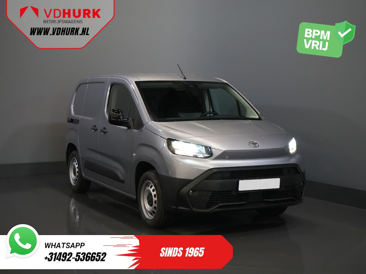 Toyota ProAce City - 1.5 130 pk Aut. BPM VRIJ! LED/ Virtual.Cockpit/ 3 pers./ Carplay/ Camera/ Climate/ PDC/ Cr - AutoWereld.nl