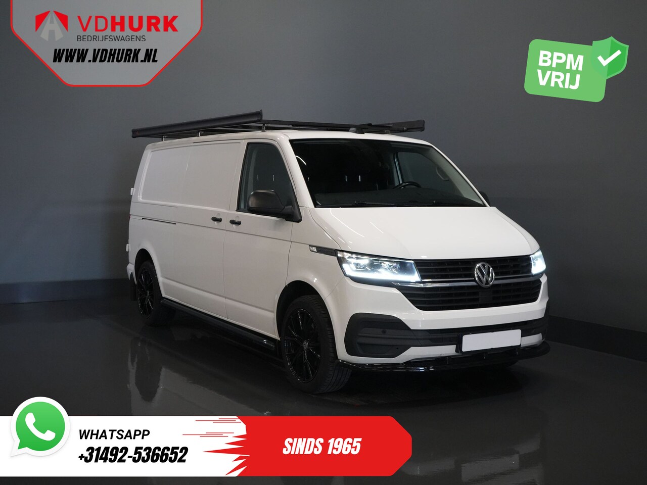 Volkswagen Transporter - T6.1 2.0 TDI 150 pk DSG Aut. L2 LED/ Imperiaal + Ladder/ 17” LMV/ Sidebars/ Standkachel/ S - AutoWereld.nl