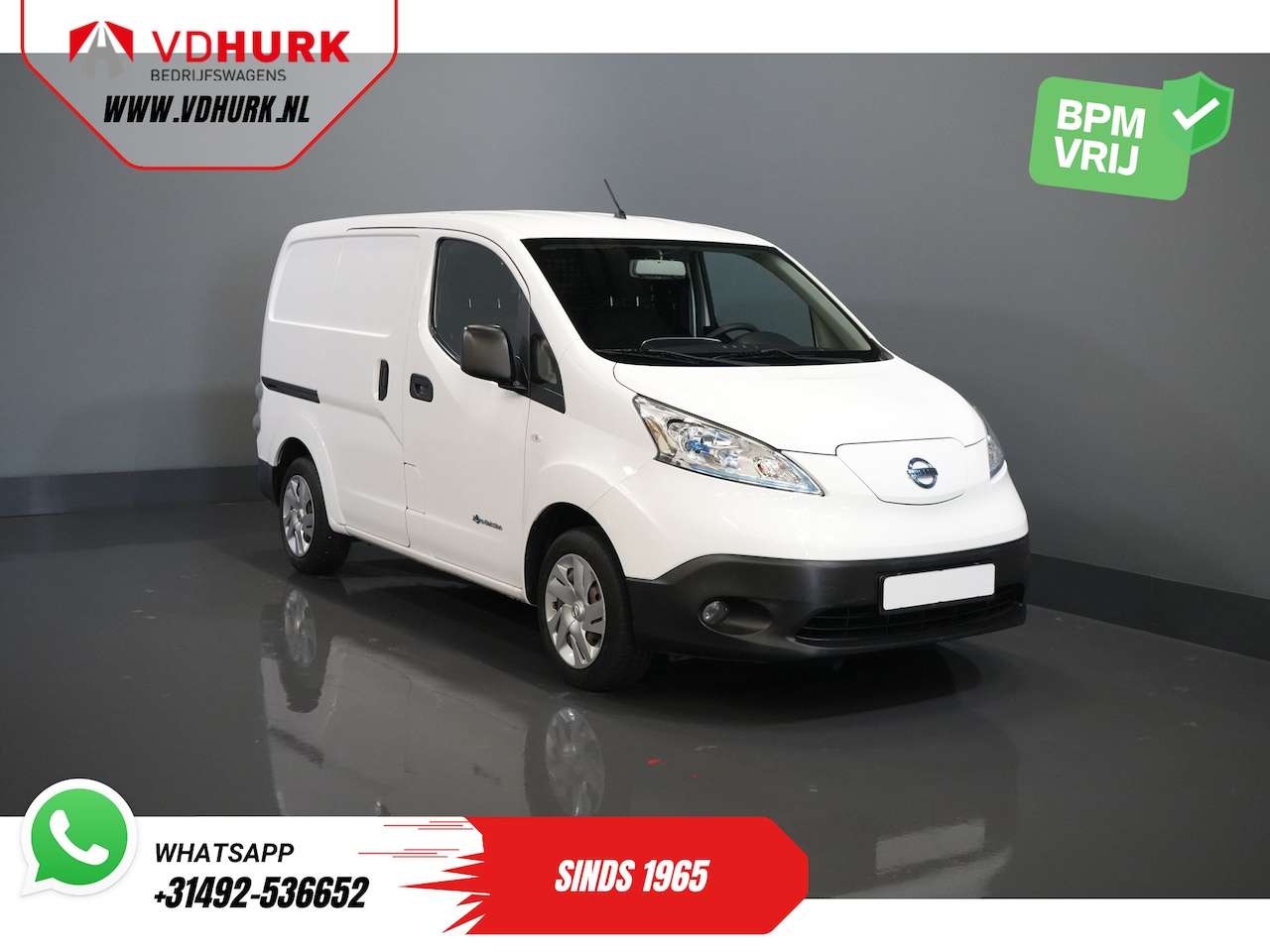 Nissan e-NV200 - BPM VRIJ! 110km WLTP 2x Schuifdeur/ Climate/ Camera/ PDC/ Cruise - AutoWereld.nl