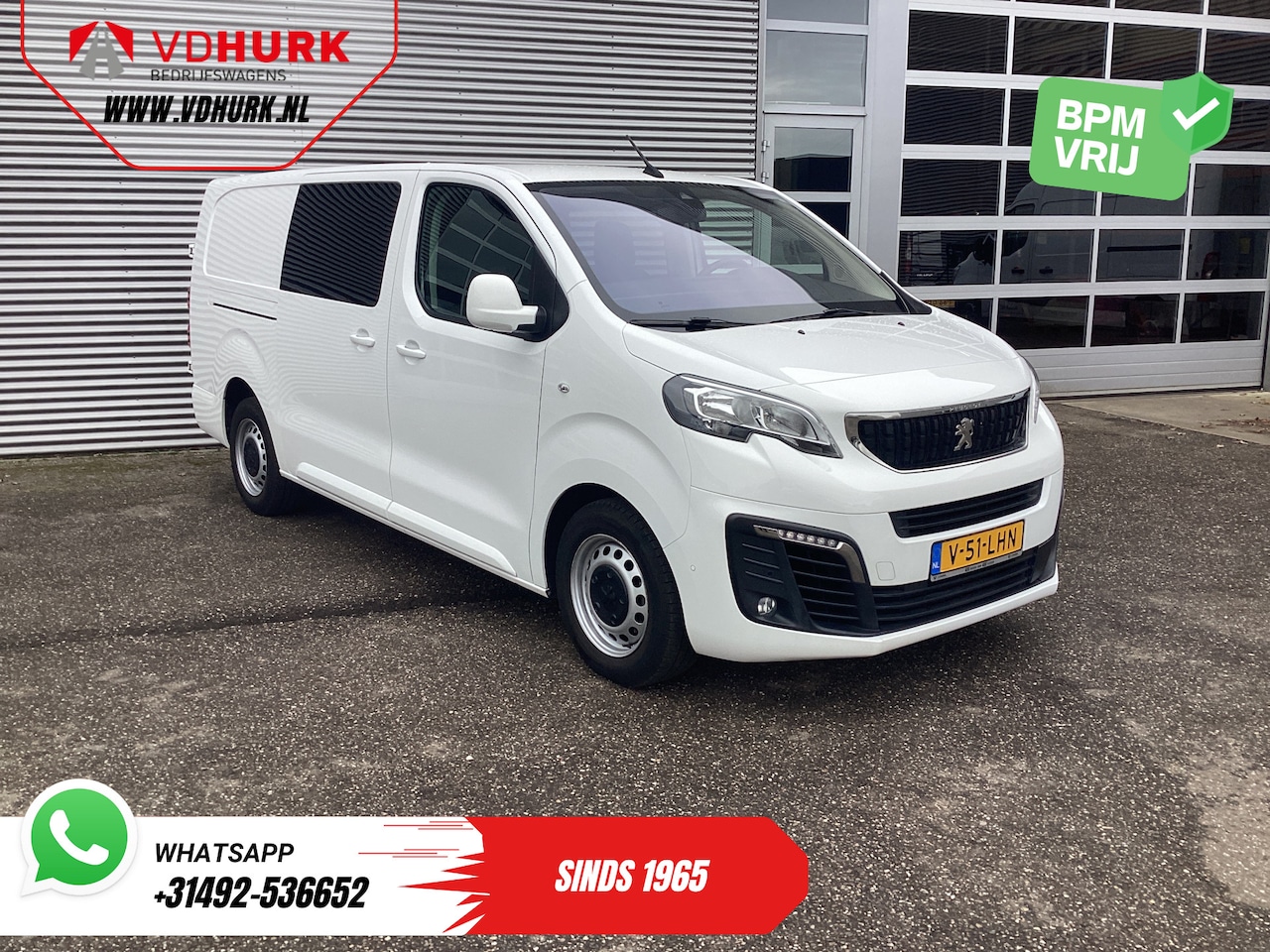 Peugeot Expert - 2.0 HDI 125 pk Aut. DC Dubbel Cabine Navi/ Camera / Cruise/ Airco/ Trekhaak /PDC /Carplay - AutoWereld.nl