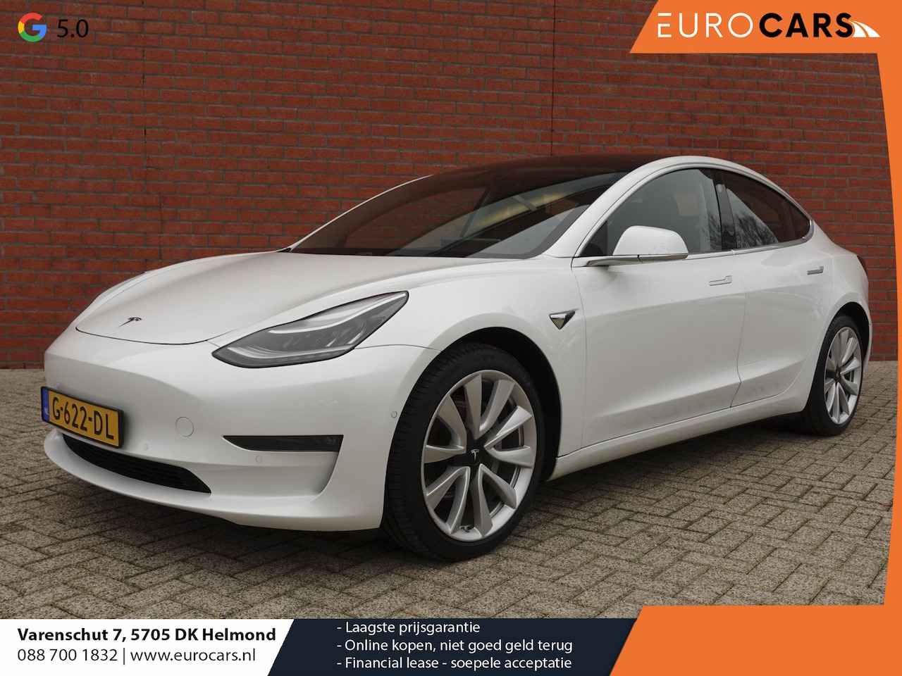 Tesla Model 3 - Long Range RWD Long Range AWD 75 kWh Trekhaak Autopilot LED Navi Autopilot Panoramadak Airco/ECC Stoelver - AutoWereld.nl