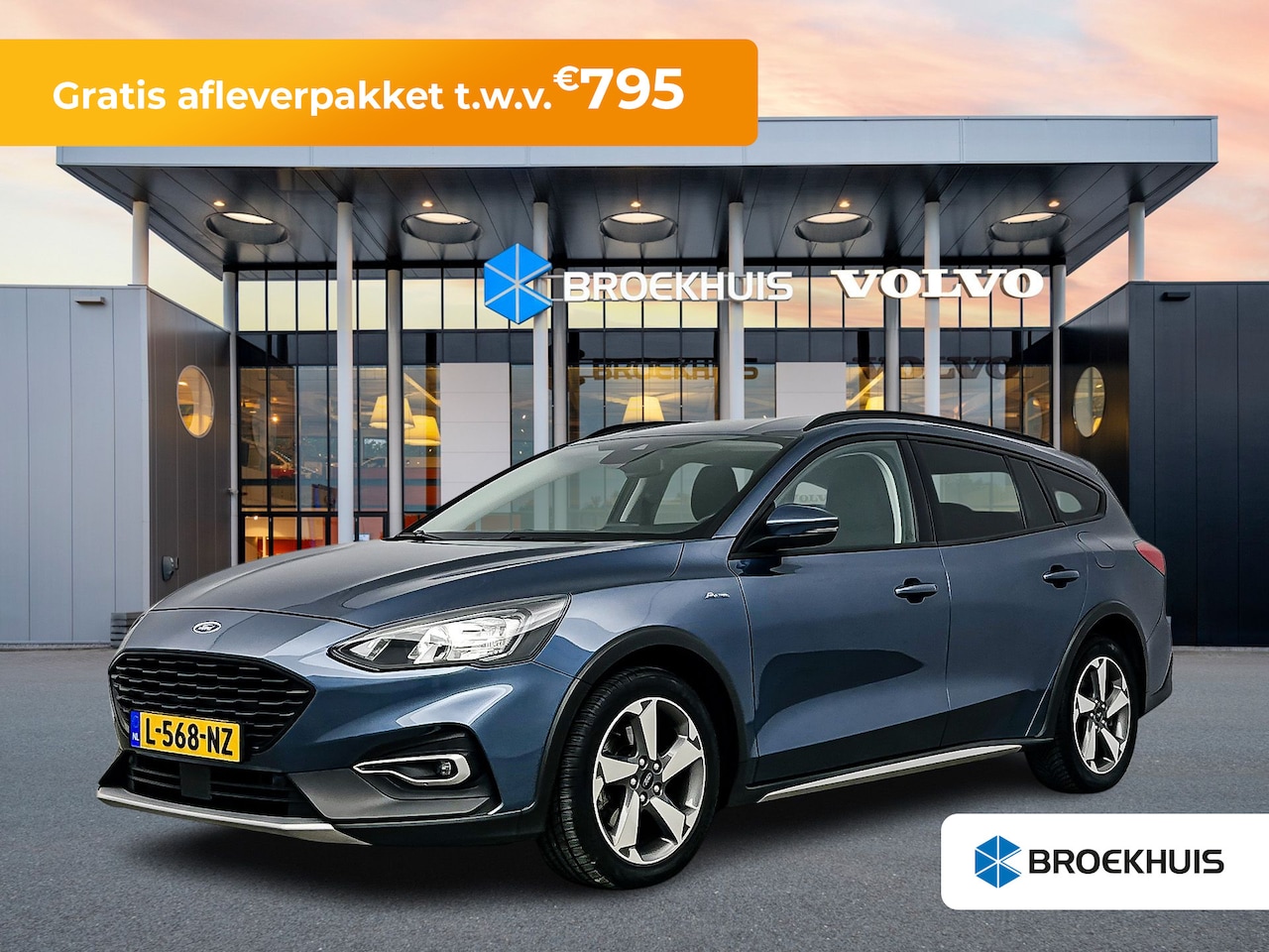 Ford Focus Wagon - 1.0 EcoBoost Active Business | Trekhaak | LED | Privacy-glass | DAB-audio - AutoWereld.nl