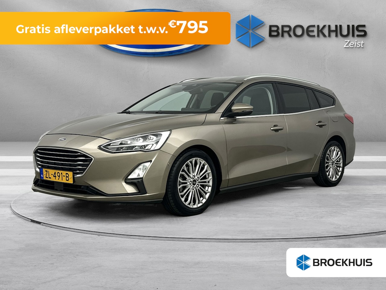 Ford Focus Wagon - 1.0 125pk Titanium | B&O audio | Adapt. Cruise | 100% Dealer Onderhouden | Full LED verlic - AutoWereld.nl