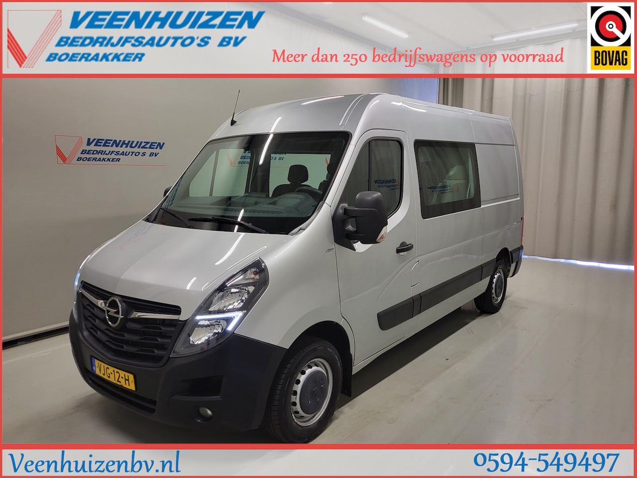 Opel Movano - 2.3Turbo 150pk L2/H2 Dubbele Cabine Euro 6! - AutoWereld.nl