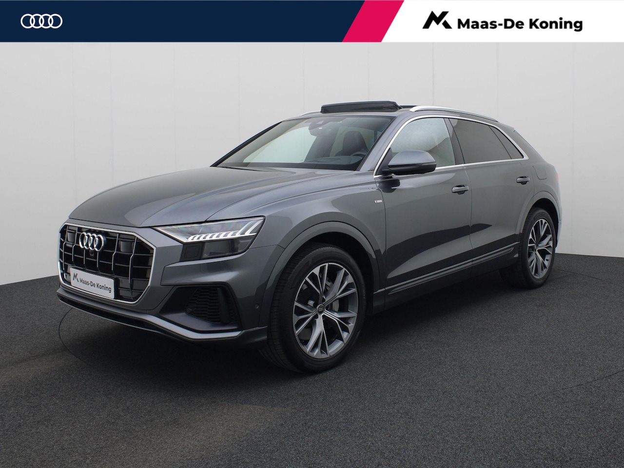 Audi Q8 - 55 TFSIe 280kW/381PK quattro S Line · Panoramadak · Luchtvering · Trekhaak · Garantie tot - AutoWereld.nl