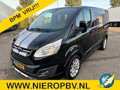 Ford Transit Custom - 2.0TDCI L1H1 Dubbelcabine Dubbele Schuifdeur Airco Navi Cruisecontrol Trekhaak EURO 6