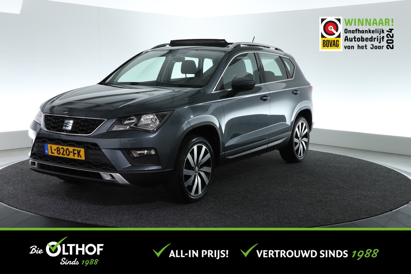 Seat Ateca - 1.4 EcoTSI Style | TREKHAAK | 150pk | SCHUIF-KANTEL | - AutoWereld.nl