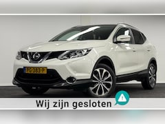 Nissan Qashqai - 1.5 dCi Tekna +DealerOh*Panodak*Trekhaak*Leder*Navi*Camera