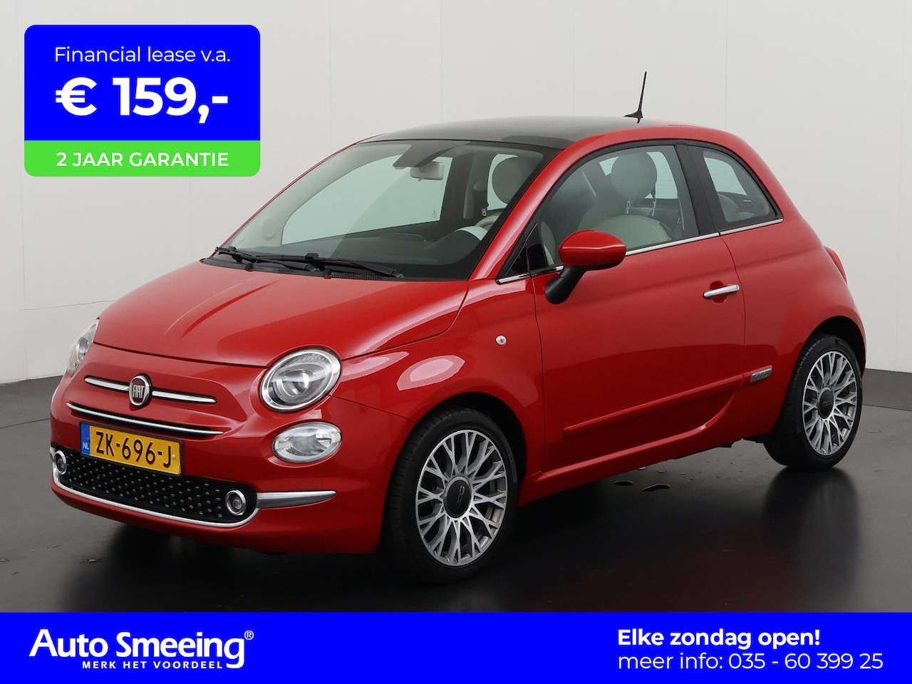 Fiat 500 - 0.9 TwinAir Turbo Collezione | Panoramadak | Navigatie | Zondag Open! - AutoWereld.nl